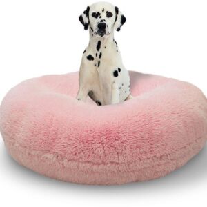donut hundebett dream on rosa