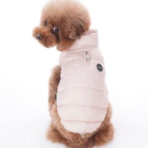 puppy angel padded vest pink