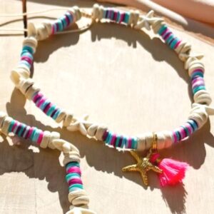 coco beach pink halsband mit keramik gegen zecken