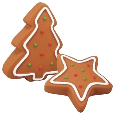 latex cinnamon gingerbread and stars