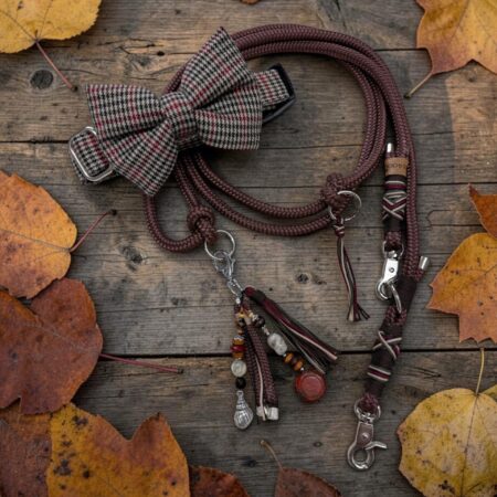 edle kordelleine braun & bordeaux