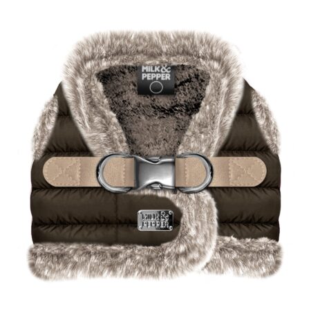milk & pepper hundegeschirr snowflake chocolat